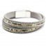 Bracelet-Double-Tour-Feutrine-Motif-Peruvien-Strass-Contour-Chaines-Gris