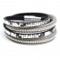 Bracelet-Double-Tour-Multi-Rangs-Ecailles-Satinees-Argente-avec-Clous