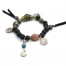 Bracelet-Perles-Bois-Noir-et-Pierres-Effet-Marbre-avec-Charms-Pieces-Coquillage-et-Franges