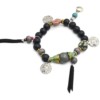 Bracelet-Perles-Bois-Noir-et-Pierres-Effet-Marbre-avec-Charms-Pieces-Coquillage-et-Franges