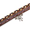 Bracelet-Manchette-Multi-Rangs-Cordons-Tresses-Fils-Multicolore-et-Ruban-Ethnique-avec-Charm-Elephant