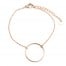 Bracelet-Fine-Chaine-avec-Charm-Cercle-Contour-Acier-Or-Rose