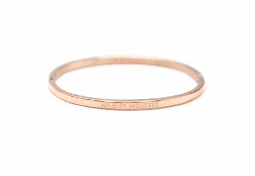 Bracelet-Jonc-Fin-Acier-Or-Rose-avec-Message-Jolie-et-Modeste