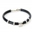 Bracelet-Aimante-Simili-Cuir-Souple-Noir-avec-Charm-Ourson-Strass-Argente