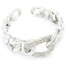 Bracelet-Manchette-Maillons-Metal-Centre-Strass-Argente