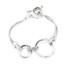 Bracelet-Double-Chaine-Metal-et-Cercles-Ouverts-Metal-Argente