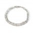 Bracelet-Chaines-Metal-Milieu-Bande-Strass-Chic-Argente