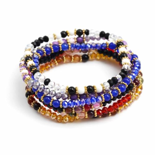 Lot-de-6-Bracelets-Pierres-Perles-Brillantes-Elastique-Style-Oriental-Multicolore