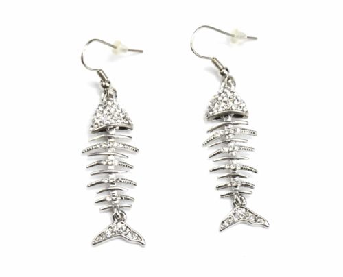 Boucles-dOreilles-Pendantes-Aretes-de-Poisson-Strass-Metal-Argente