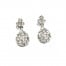 Boucles-dOreilles-Pendantes-Motif-Fleurs-Strass-Argente