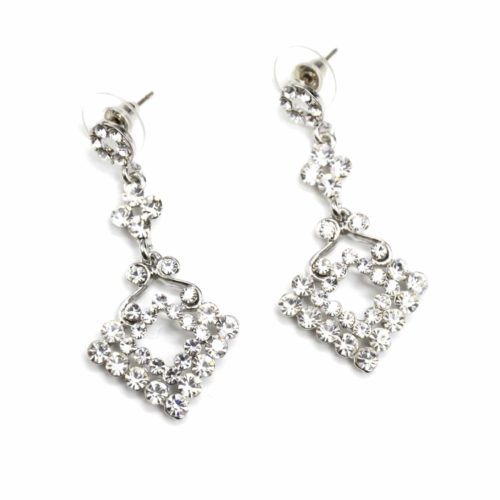 Boucles-dOreilles-Pendantes-Losange-Strass-Argente