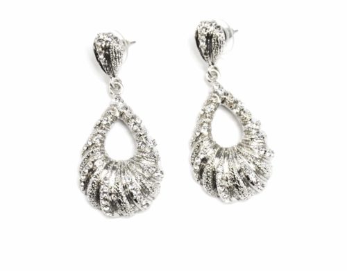 Boucles-dOreilles-Pendantes-Goutte-Bombee-Strass-Argente