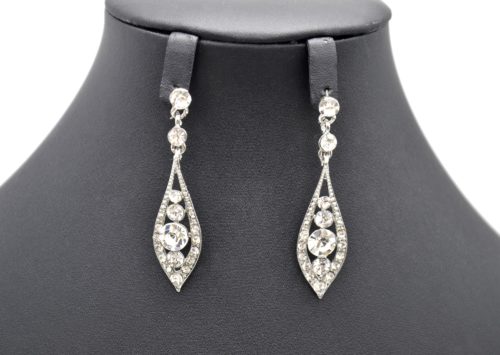 Boucles-dOreilles-Pendantes-Goutte-Strass-Argente