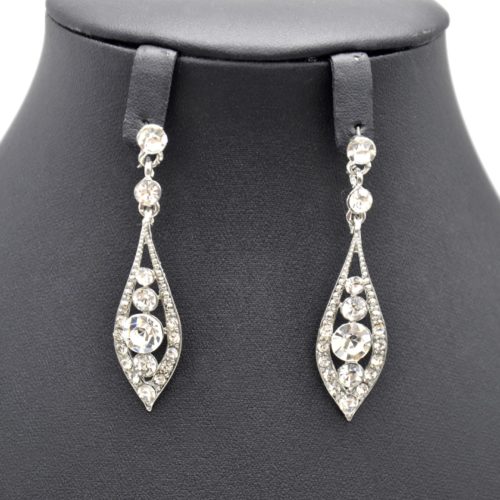 Boucles-dOreilles-Pendantes-Goutte-Strass-Argente