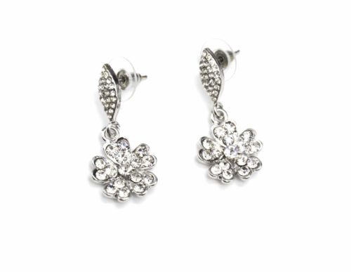 Boucles-dOreilles-Pendantes-Fleur-Petales-Coeur-Strass-Argente