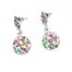 Boucles-dOreilles-Pendantes-Cercle-Cisele-Strass-Multicolore