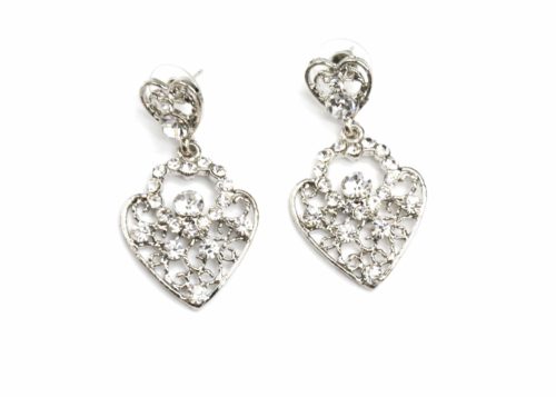 Boucles-dOreilles-Pendantes-Coeur-Cisele-Strass-Argente