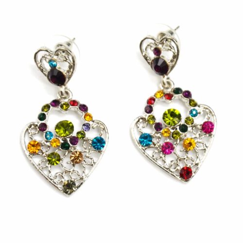 Boucles-dOreilles-Pendantes-Coeur-Cisele-Strass-Multicolore