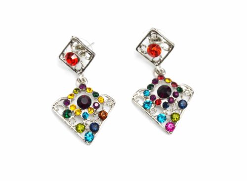 Boucles-dOreilles-Pendantes-Triangle-Inverse-Cisele-Strass-Multicolore