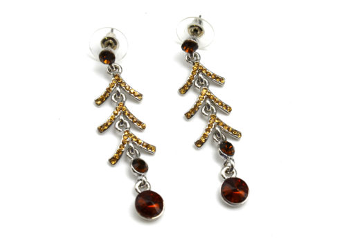 Boucles-dOreilles-Pendantes-Strass-Chic-Fetes-Marron