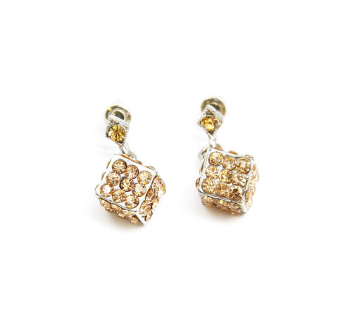 Boucles-dOreilles-Pendantes-Mini-De-Strass-Beige