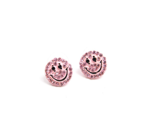 Boucles-dOreilles-Tete-Smiley-Rose-avec-Strass