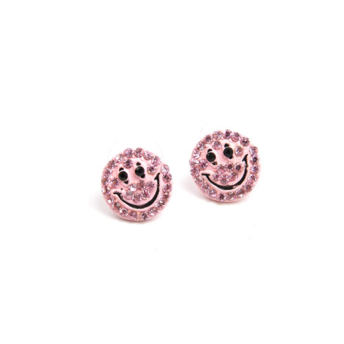 Boucles-dOreilles-Tete-Smiley-Rose-avec-Strass