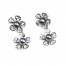 Boucles-dOreilles-Double-Fleurs-Perles-Grises-et-Petales-Metal-Argente-Strass