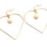 Boucles-dOreilles-Coeur-Contour-Metal-Dore-avec-Pierre-Effet-Marbre-Ecru