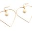 Boucles-dOreilles-Coeur-Contour-Metal-Dore-avec-Pierre-Effet-Marbre-Ecru