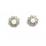 Boucles-dOreilles-Rosace-Metal-Argente-Strass-et-Perle-Ecru