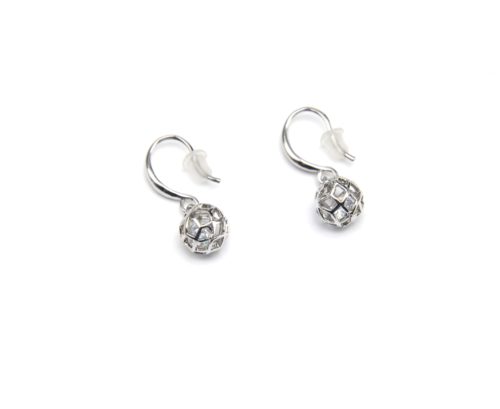 Boucles-dOreilles-Pendantes-Crochet-et-Boule-Ajouree-avec-Cristaux-Argente
