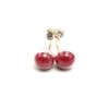 Boucles-dOreilles-Double-Pierre-Metal-Dore-et-Boule-Verre-Billes-Bordeaux