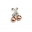 Boucles-dOreilles-Demi-Cercle-Metal-Argente-Strass-et-Perle-Marron