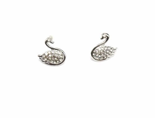 Boucles-dOreilles-Cygne-Metal-Argente-et-Strass