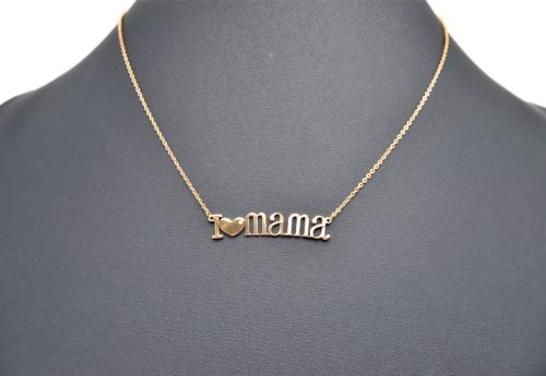 Collier-Fine-Chaine-et-Pendentif-Message-I-Love-Mama-Acier-Or-Rose