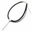 Collier-Choker-Ras-du-Cou-Simili-Cuir-Noir-et-Pendentif-Cercle-Barre-Metal-Argente