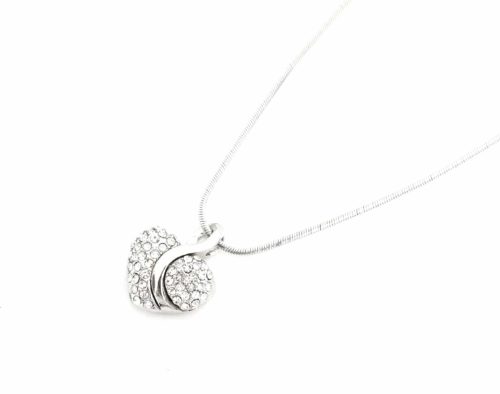 Collier-Pendentif-Coeur-Strass-Argente-avec-Beliere