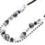 Collier-Double-Rang-Boules-Perles-et-Strass-Noir