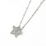 Collier-Pendentif-Etoile-Strass-Metal-Argente