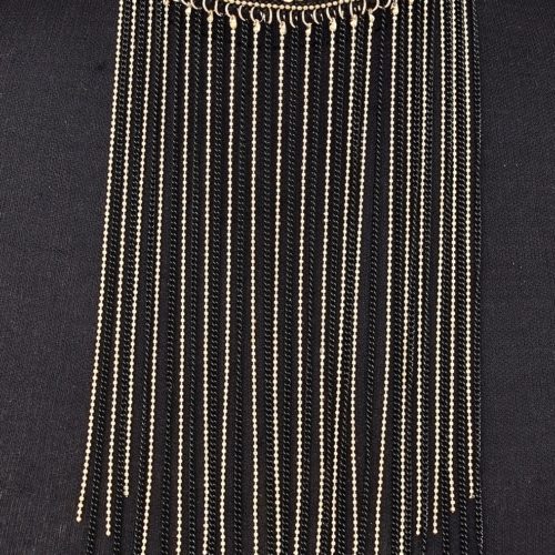 Collier-Tour-de-Cou-Style-Oriental-Chaines-Metal-DoreNoir