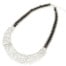 Collier-Plastron-Chaine-Tressee-Ruban-Col-Strass-ArgenteNoir