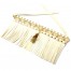 Collier-Bracelet-de-Bras-Ethnique-Indien-avec-Franges-et-Plume-Ecru