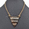 Collier-Pendentif-Triangle-Inverse-Multi-Bandes-Metal-Strass-DoreNoir