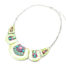 Collier-Plastron-Arrondi-Motif-Fleurs-avec-Pierres-et-Strass-Vert