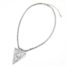 Collier-Pendentif-Triangle-Inverse-Metal-Argente-avec-Pierres-Multi-Facettes