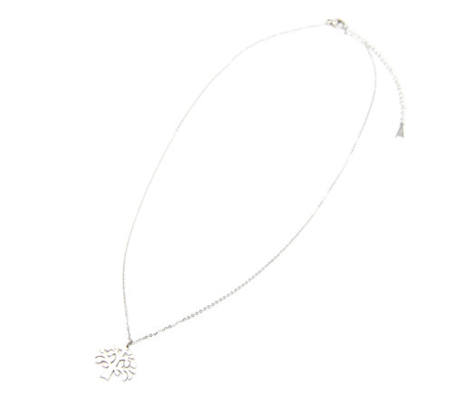 Collier-Fine-Chaine-Pendentif-Arbre-de-Vie-Acier-Argente