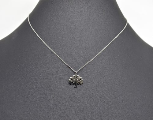 Collier-Fine-Chaine-Pendentif-Arbre-de-Vie-Acier-Argente