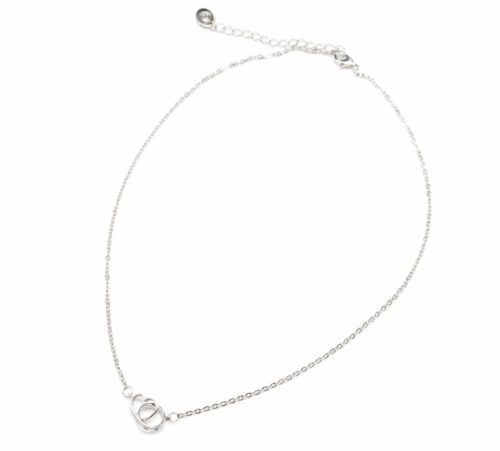 Collier-Fine-Chaine-Pendentif-Coeur-et-Cercle-Entrelaces-Metal-Argente