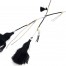 Sautoir-Collier-Fine-Rangee-Perles-Rocaille-avec-Multi-Pompons-Noir